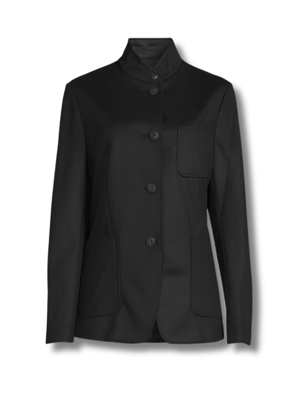 Rag & Bone NWT Sid Cotton Pique Blazer Jacket Black 2 Quiet Luxury Structured